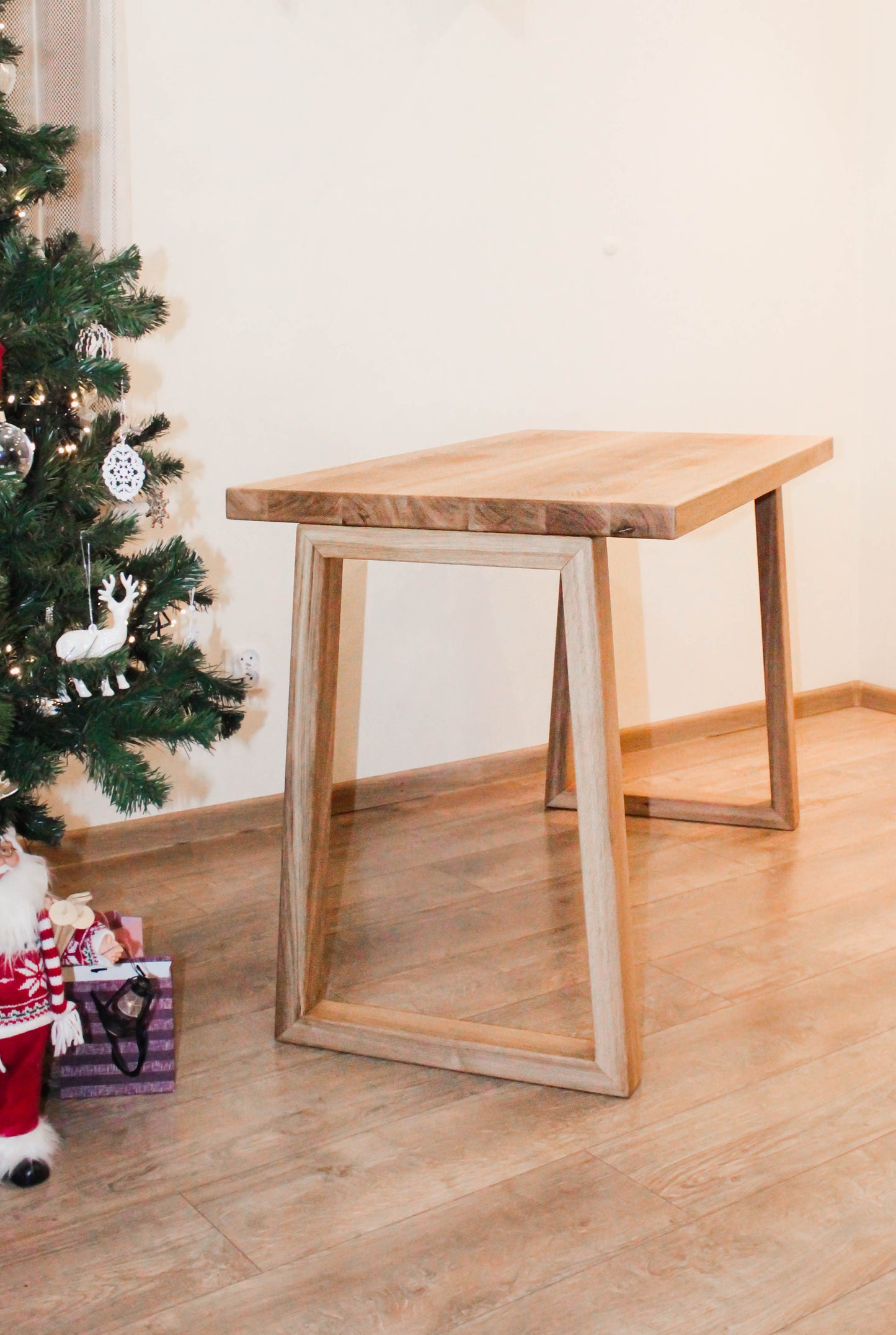 Solid oak wood home office writing desk