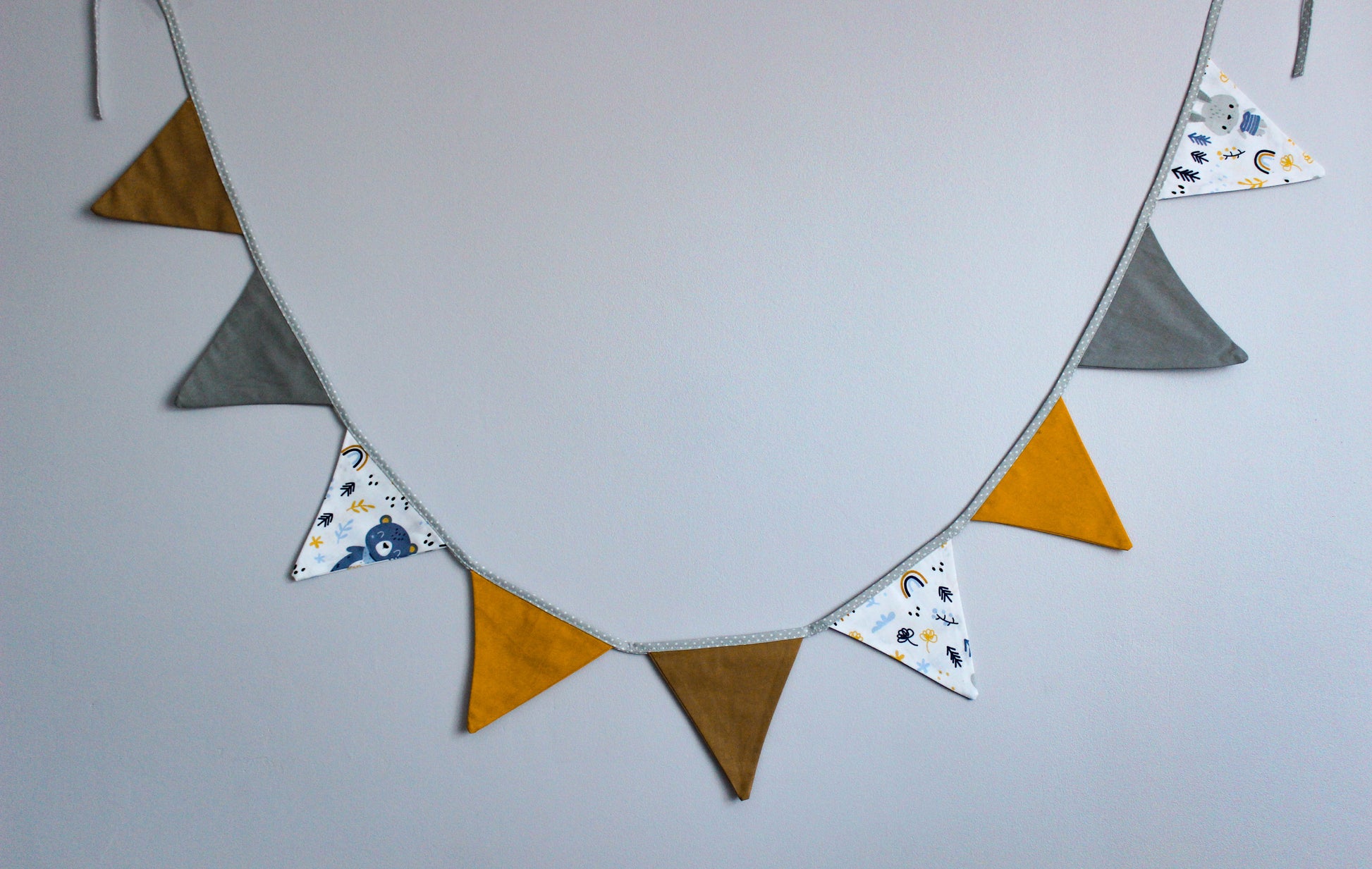 decor birthday garland triangle